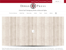 Tablet Screenshot of diwanpress.com